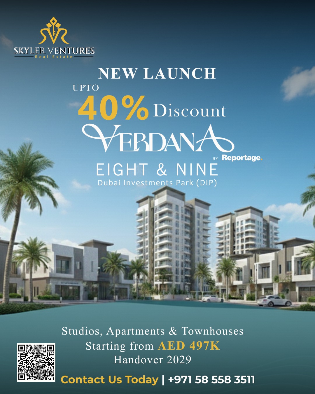 🔥 New Launch at Dubai Investments Park 🔥Verdana Eight & Nine by Reportage Properties is now av